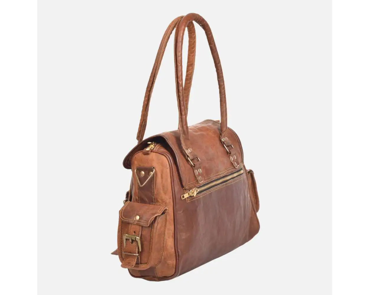 Distressed leather handbags hot sale