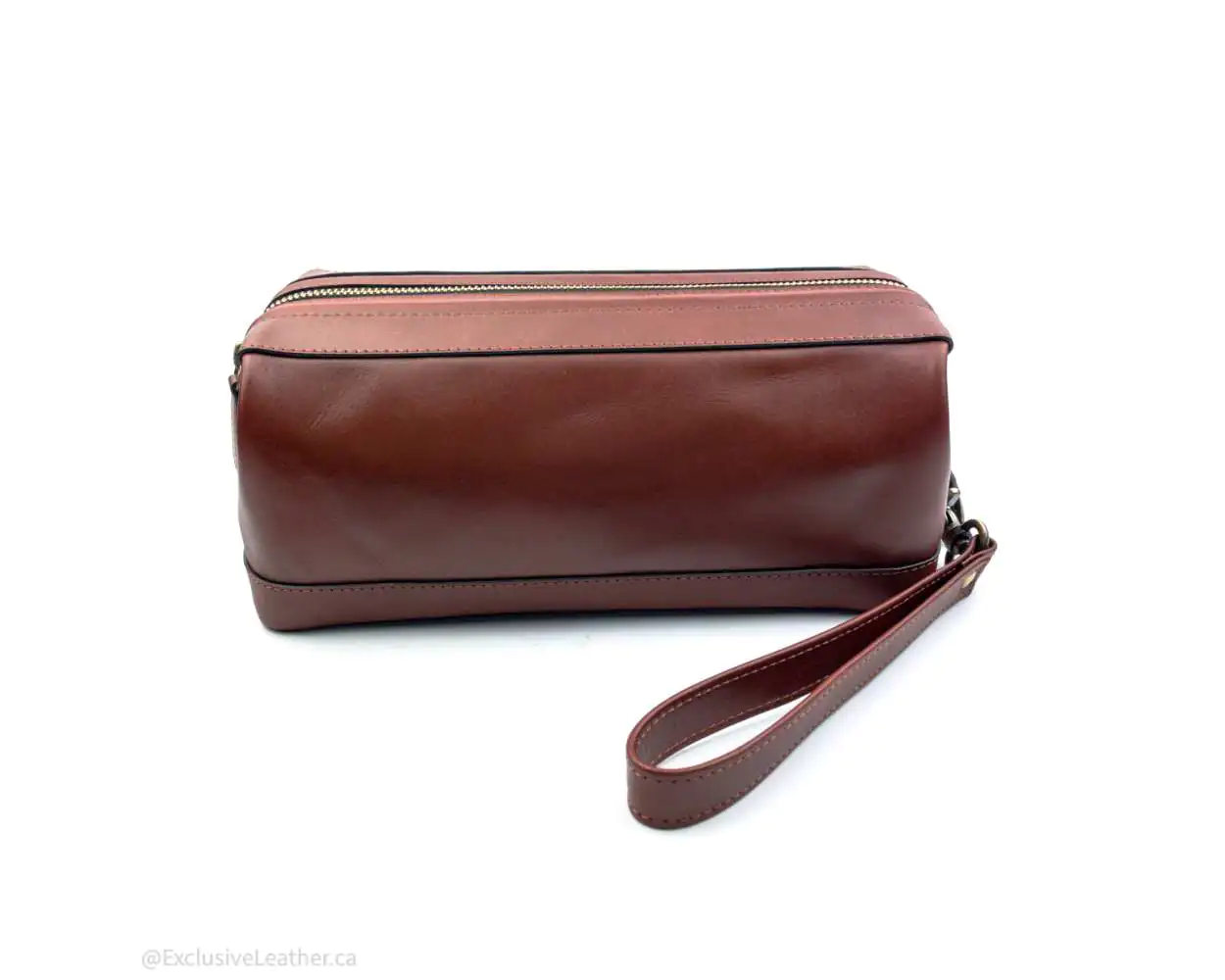 Cow Premium Leather Dopp Kit Unisex Travel Toiletry Bag