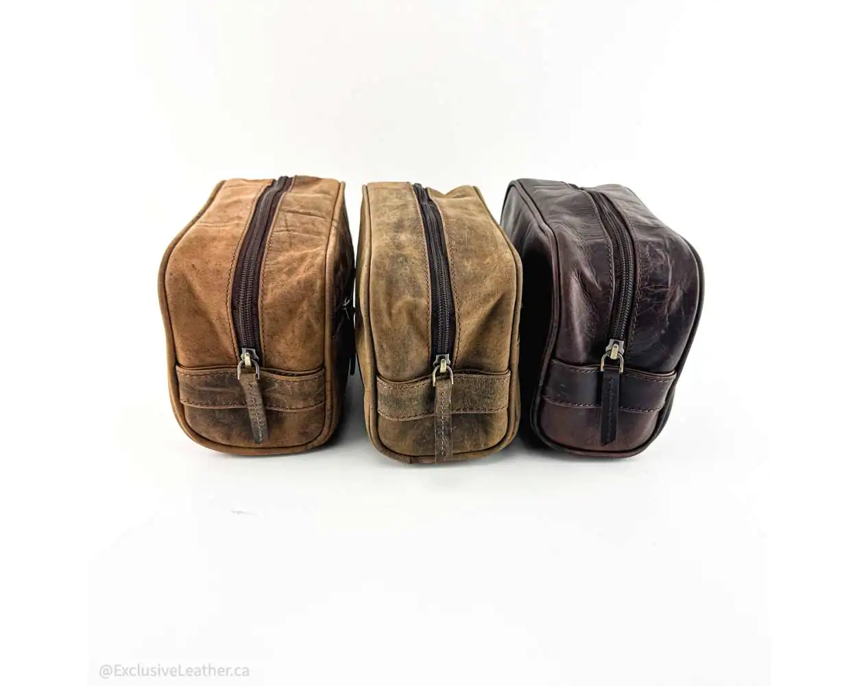 Leather toiletry bag online