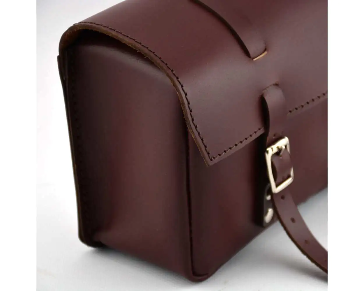 Bicycle Motorcycle Tool Bag Genuine Leather Vintage XL Bag Cherry