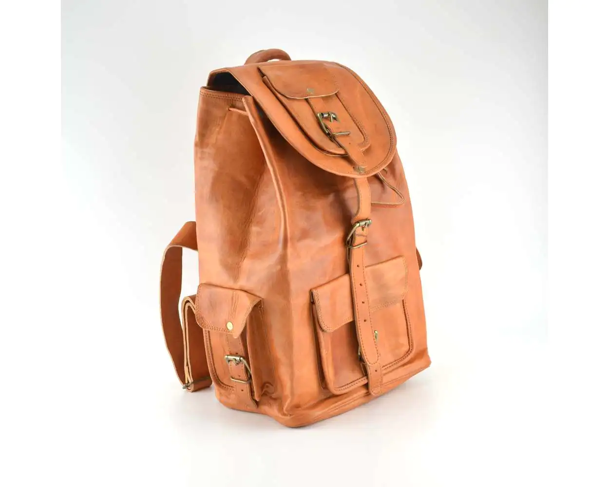 Leather native retro rucksack store