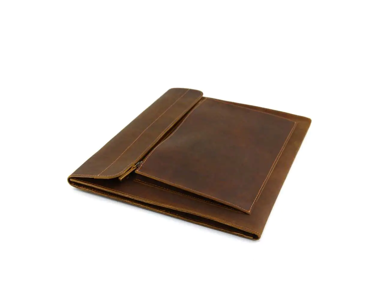 Leather Laptop Sleeve 15 Dark Brown
