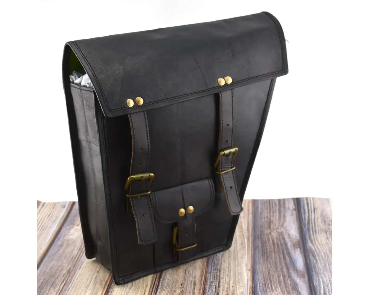 Black leather motorcycle saddlebags new arrivals