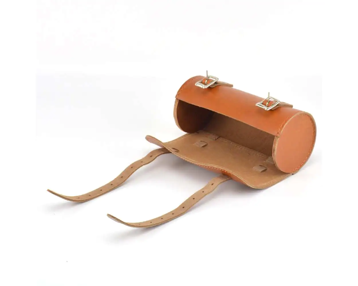 Tan leather saddle bag best sale