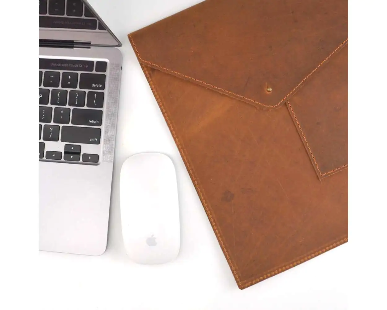 Apple macbook leather sleeve store