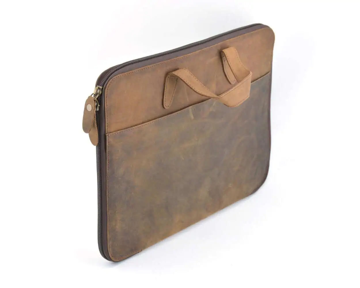 Vintage Style Laptop Sleeve Case Dark Brown