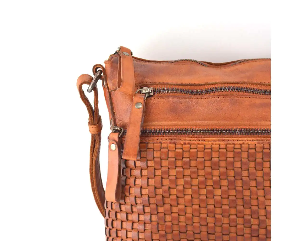 Designer Leather sling bag for women Cognac