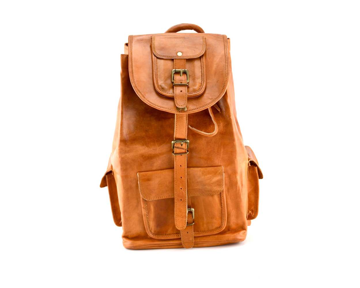 Goat Leather Retro Rucksack The journey