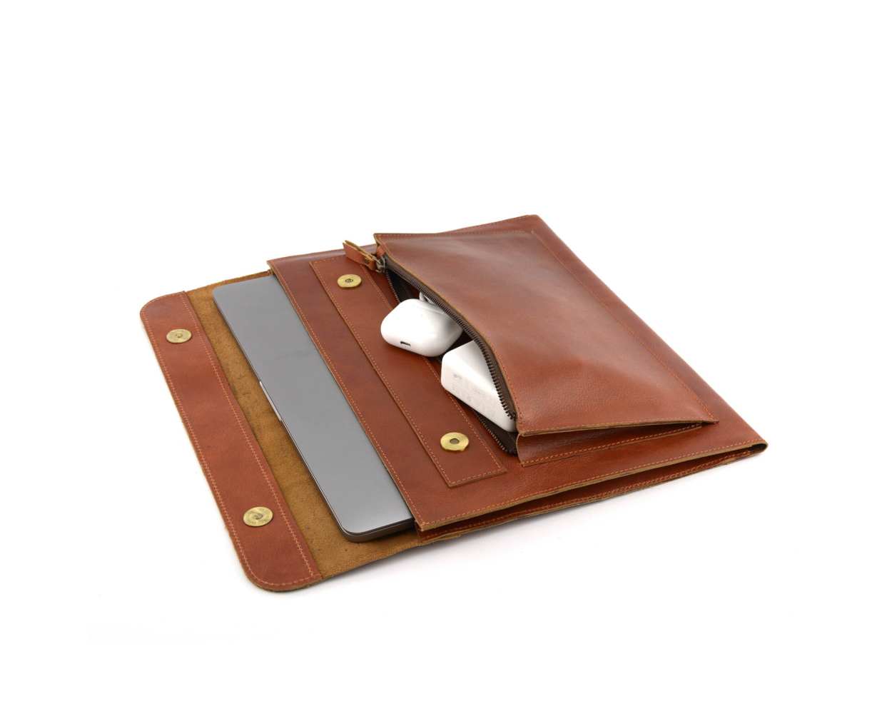 Leather Laptop Sleeve for MacBook or any laptop 13 | Tan