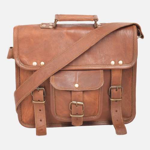 Leather Laptop Bag Satchel Vintage Style  | High Quality Leather Bag