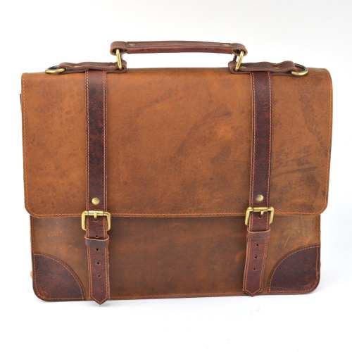 Vintage Leather Satchel Handmade Crossbody Bags. Leather Satchel