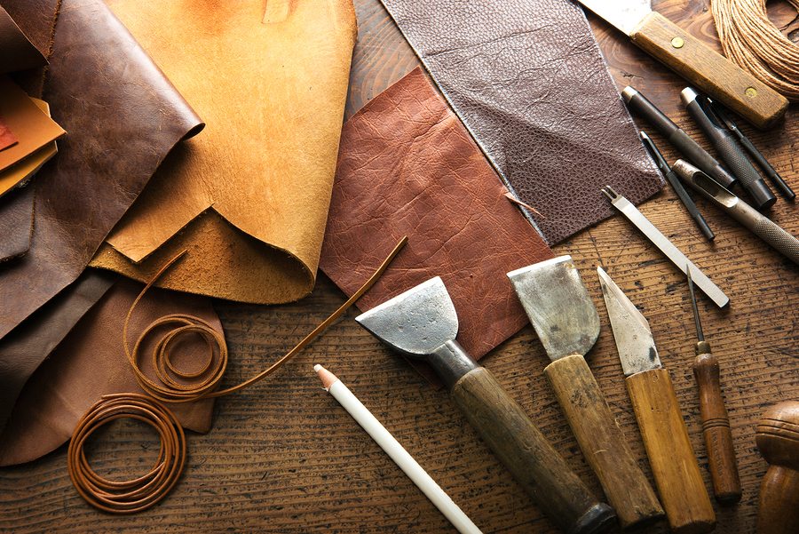The making of leather bags